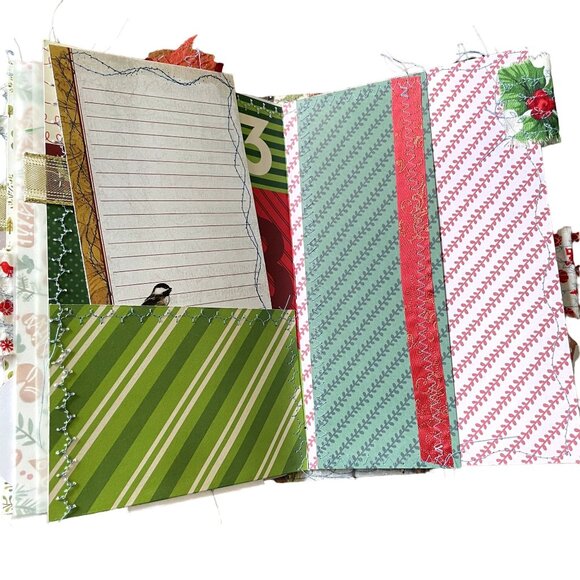 Christmas Junk Journal Album Blank Diary December Daily Writing Bonus Ephemera u - Picture 13 of 15